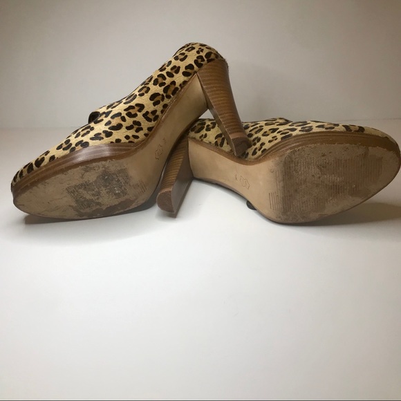 Saks 5th Ave Vintage Pony Fur Mary Jane Pumps - Picture 4 of 6